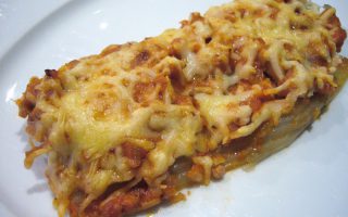 Pencas de acelga gratinadas